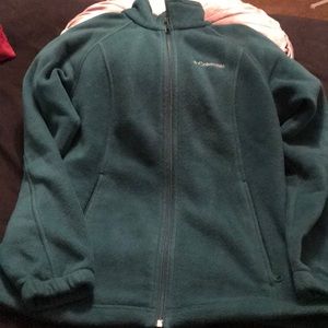 Deep green columbia jacket